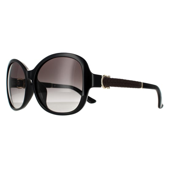 Gafas de sol para mujer Salvatore Ferragamo Butterfly en negro y gris degradado - Image 2