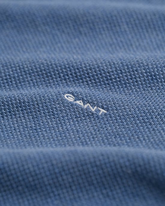 GANT Mens Cotton Pique Crew Neck Jumper - Image 4