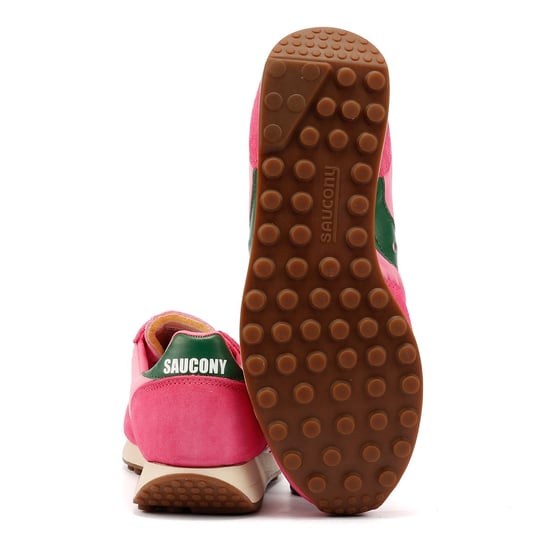 Saucony Trainer 80 Pink/Forest Trainers - Image 4