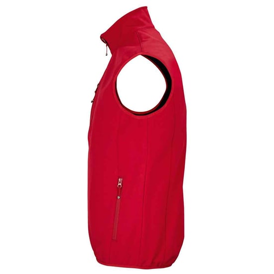 SOLS Mens Falcon Softshell Zipped Body Warmer (Pepper Red) - Image 3