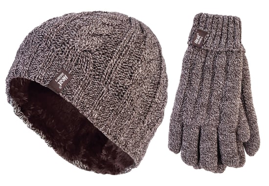 Calentadores - Set de gorro y guantes de invierno para mujer - Fawn - Image 1