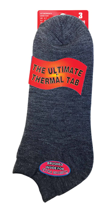 3 Pares de Calcetines Térmicos Acolchados de Corte Bajo para Mujer - Image 2