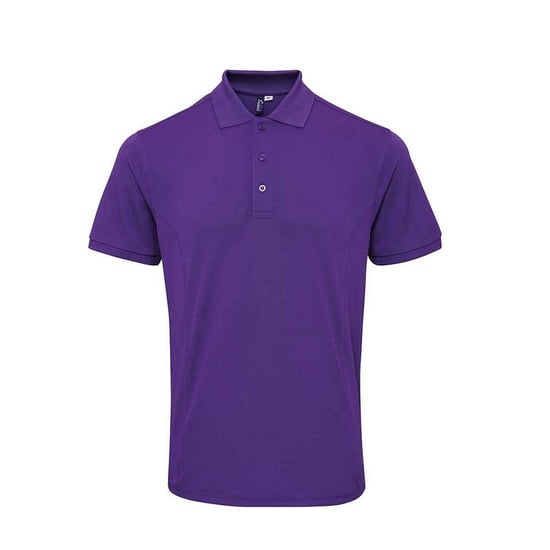 Premier Mens Coolchecker Plus Piqu Polo Shirt (Purple) - Image 1