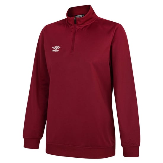 Umbro Womens/Ladies Club Essential Half Zip Sweatshirt (New Claret) - Image 1