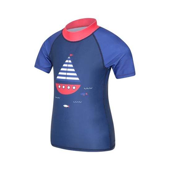 Mountain Warehouse Childrens/Kids Short-Sleeved Rash Guard (Cobalt Blue) - Image 2