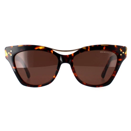Cutler and Gross Cat Eye Womens Gold Tortoiseshell  Brown 1283