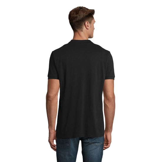 SOLS Mens Planet Polo Shirt (Black) - Image 2