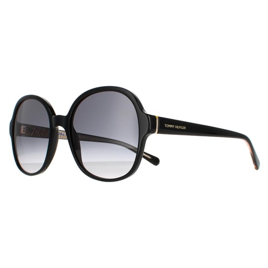 Tommy Hilfiger Round Womens Black Dark Grey Gradient TH 1812/S