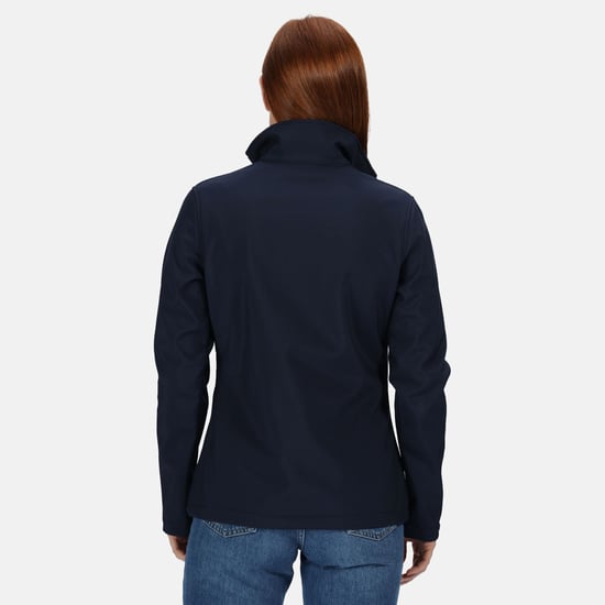 Regatta Womens/Ladies Ablaze 3 Layer Membrane Soft Shell Jacket (Navy) - Image 2