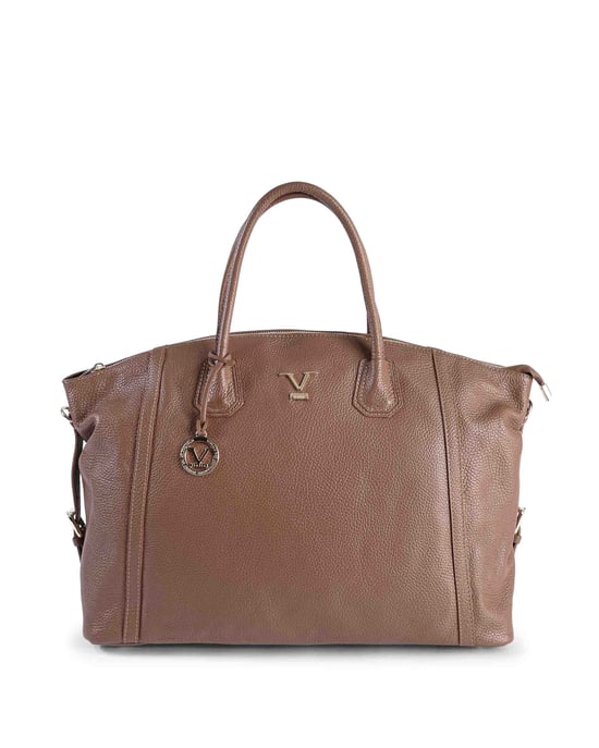 V Italia Bolso de Mano para Mujer CE01 Dollaro Cuoio - Image 1