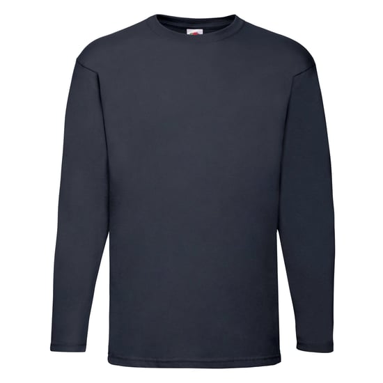Fruit of the Loom Mens Valueweight Long-Sleeved T-Shirt (Deep Navy) - Image 1