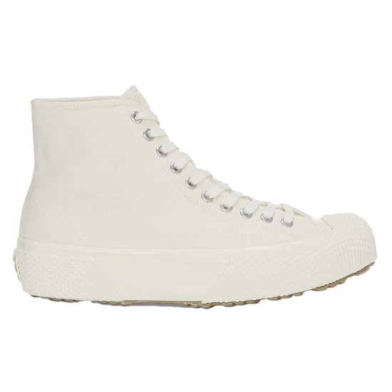 Superga Mens 2435 Milspec Cotton Canvas High Tops (White Mastice) - Image 1