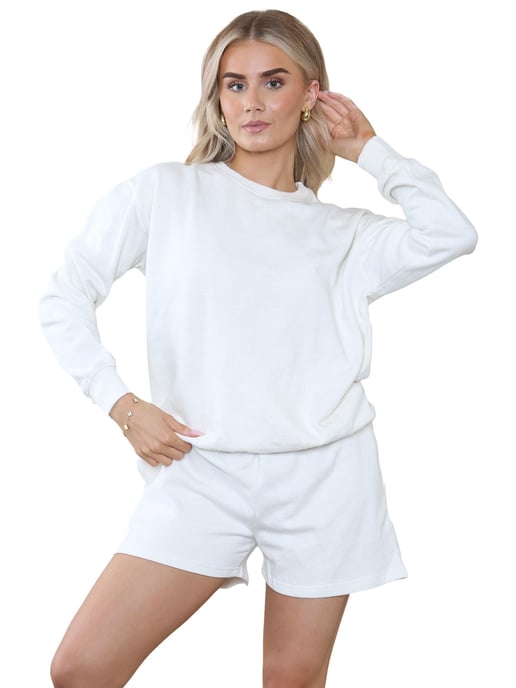 Kruze | Conjunto de chándal de sudadera y pantalón corto para mujer - Image 4
