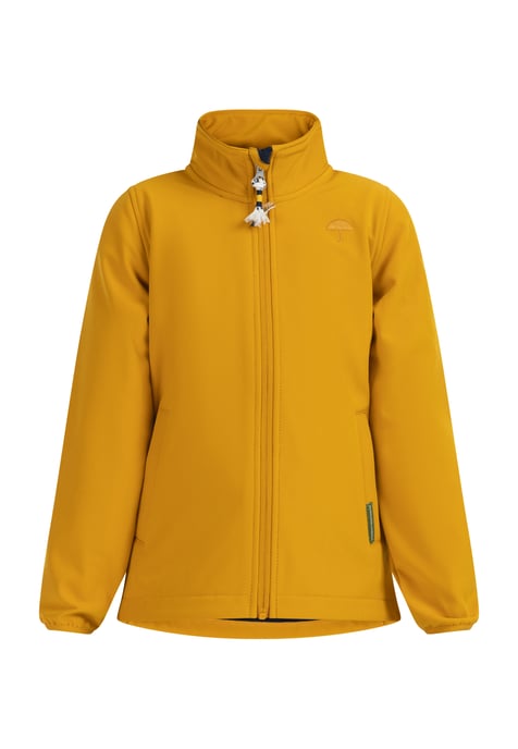 Schmuddelwedda softshell jacket Girls mustard - Image 1