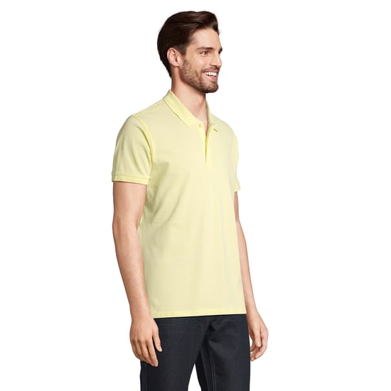 SOLS Mens Planet Polo Shirt (Light Yellow) - Image 3