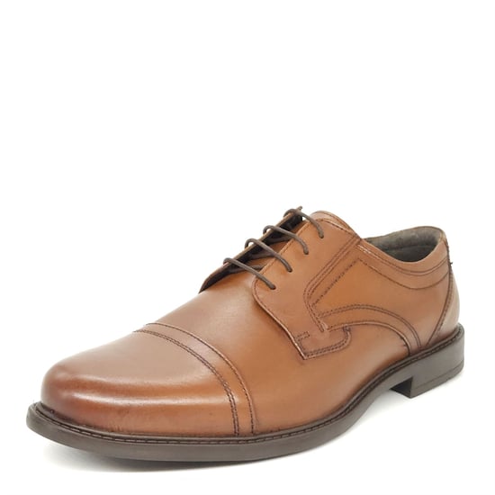 Oaktrak Charles Leather Tan Mens Lace Up Shoes