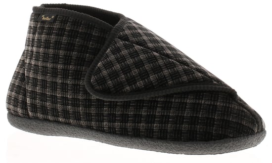 Dr Keller Mens Slippers Boots Gerry Touch Fastening black