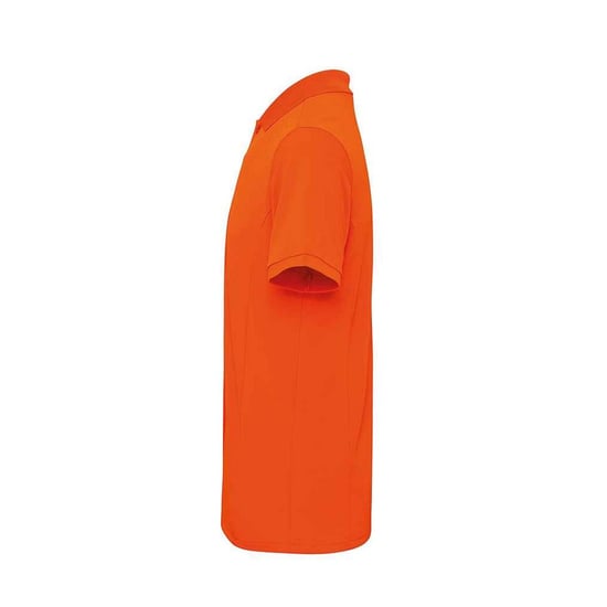 Premier Mens Coolchecker Plus Piqu Polo Shirt (Orange) - Image 3