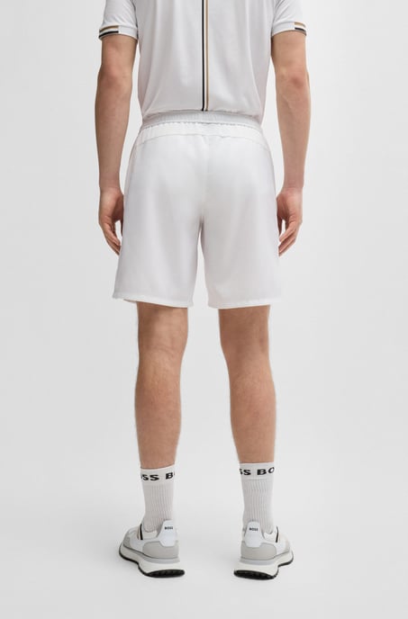 Men's Boss Matteo Berrettini Water-Repellent Shorts in Natural