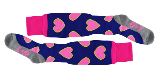 Calcetines de hockey con diseños coloridos y divertidos | Hingly | Hombres y mujeres | Ideal para deportes - Corazones - Image 2