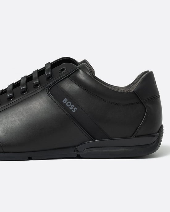 BOSS Orange Saturn Zapatillas de Piel para Hombre de Perfil Bajo con Forro Anti-Olor NOS - Image 2