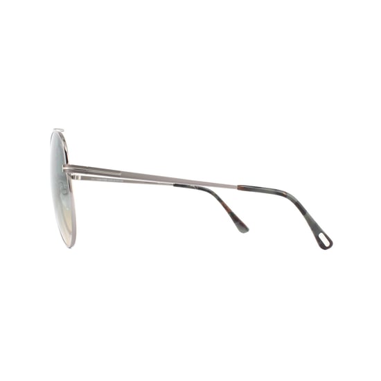 Gafas de sol Tom Ford Simone 0571 14W Plateado Verde Amarillo Degradado - Image 3