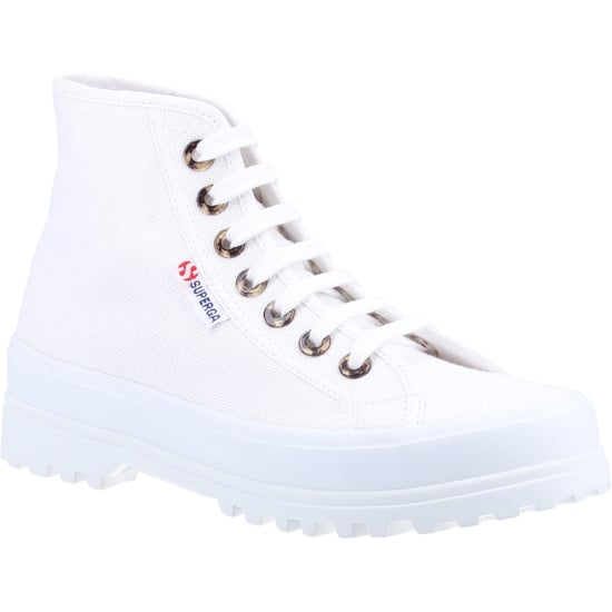 Superga 2341 Alpina Resin Eyelets 100% Cotton Women's White Boots - Image 1
