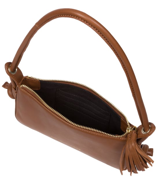 'Taylor' Chestnut Nappa Leather Grab Bag