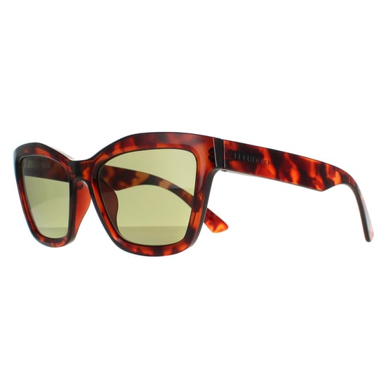 Serengeti Square Womens Shiny Red Tortoise Saturn Polarized 555nm Rolla