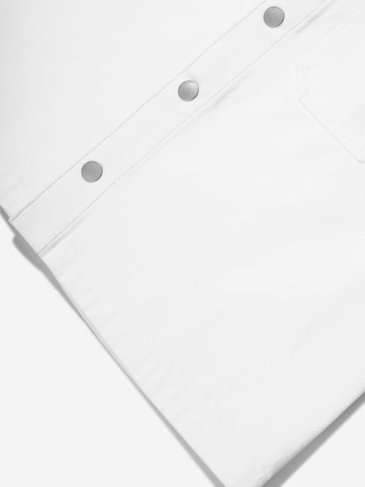 DL1961 Boys Short Sleeve Ash Shirt in White