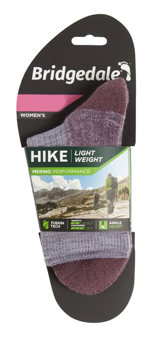 Bridgedale - Calcetines Merino Senderismo Mujer - Heather / Damson - Image 2