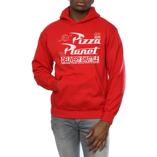 Disney Mens Toy Story Pizza Planet Logo Hoodie (Red) - Image 3