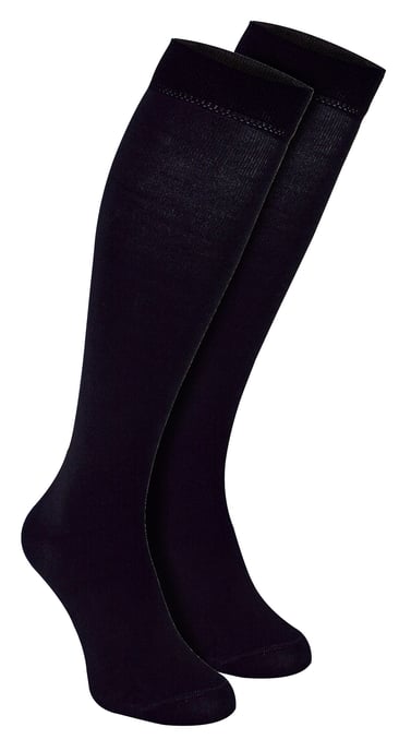 Calcetines de Bambú hasta la Rodilla para Hombre | Snob | Multipack de 2 Pares | Transpirables | Absorben la Humedad - Negro - Image 1