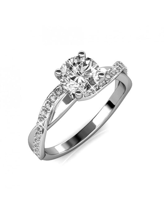 Anillo Eleanor - Plata y Cristal - Image 1
