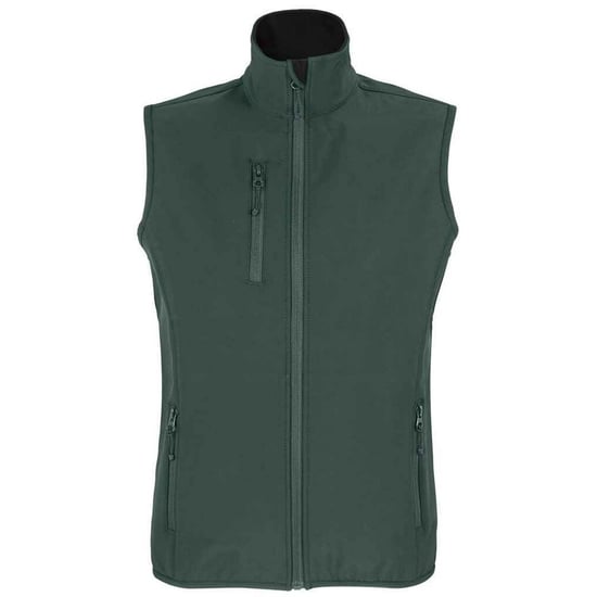 SOLS Womens/Ladies Falcon Softshell Recycled Body Warmer (Forest Green) - Image 1