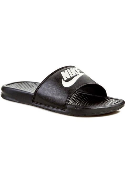 Chanclas Nike Benassi Slip On en Negro/Blanco - Image 3