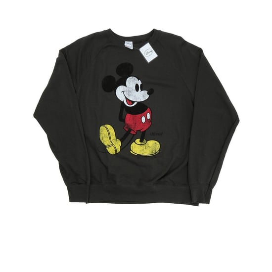 Disney Mens Mickey Mouse Classic Kick Sweatshirt (Light Graphite) - Image 1