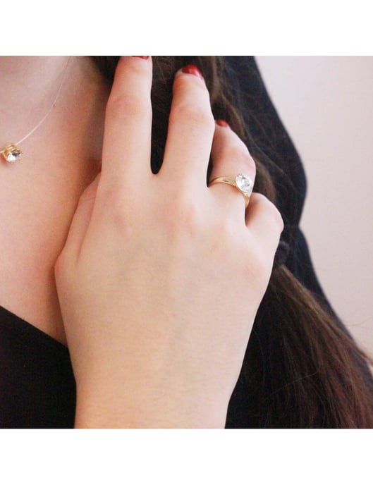 Anillo Acacia - Oro y Cristal - Image 5