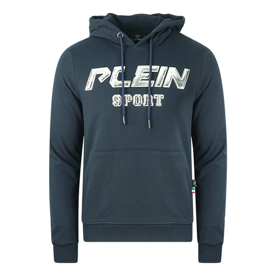 Sudadera Azul Marino con Logo Plateado de Philipp Plein Sport - Image 1