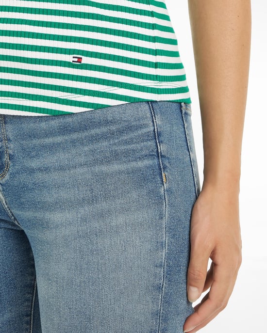Tommy Hilfiger Stripe Rib Womens Slim Tank Top