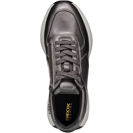 Geox D Amabel A Leather Women's Gun Trainers - Image 4