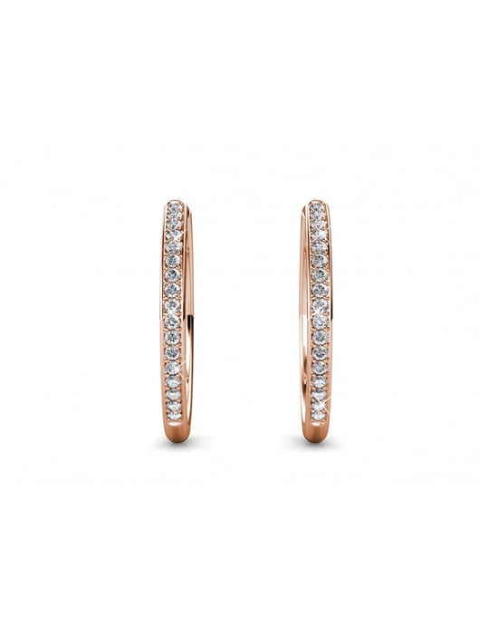 Pendientes Chic - Oro rosa y cristal - Image 4