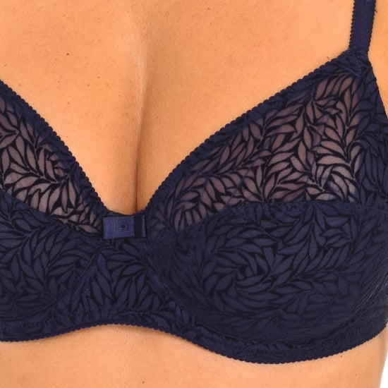 Underwire bra with velvet details 009B3 woman