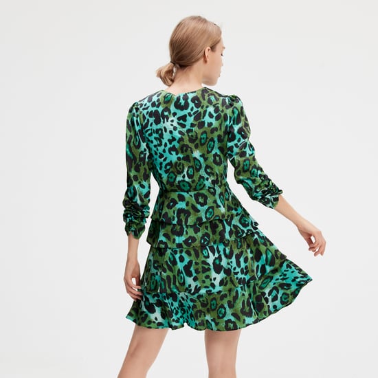 Short leopard print dress - Image 4