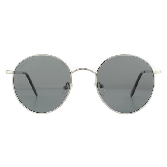 Gafas de sol polarizadas Montana Round Unisex Smoke Plata - Image 1