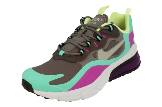 Nike Air Max 270 React Gs Grey Trainers - Image 1