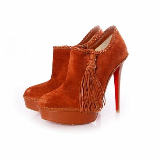 Brown suede/leather platform shoot - Image 1