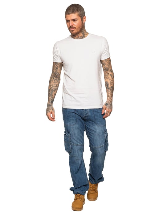Enzo | Vaqueros de combate para hombre - Azul - Image 5