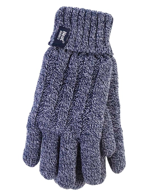 Heat Holders - Guantes de invierno de punto por cable de 2,3 tog para mujer - Image 1