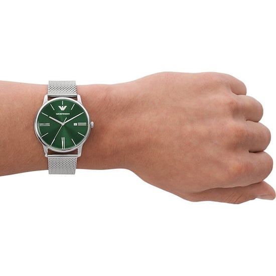 Emporio Armani Minimalist Men's Silver Watch AR11578 - Image 4